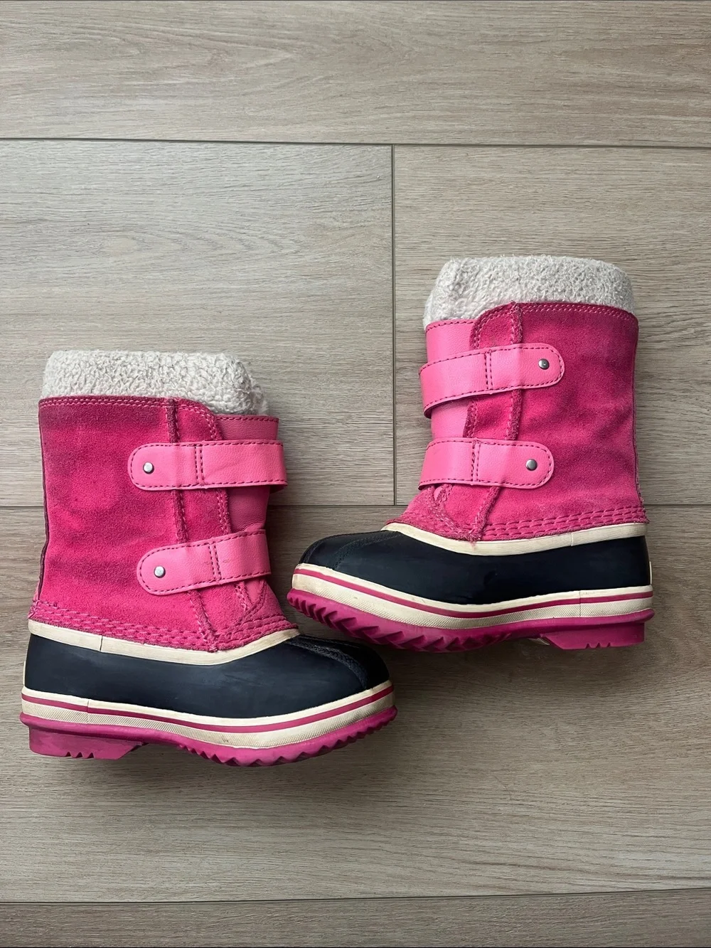 Sorel Kids' 1964 Pac Strap waterproof winter boots in Tropic Pink